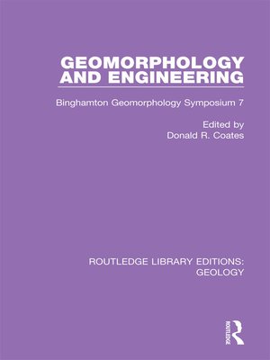 cover image of Geomorphology and Engineering